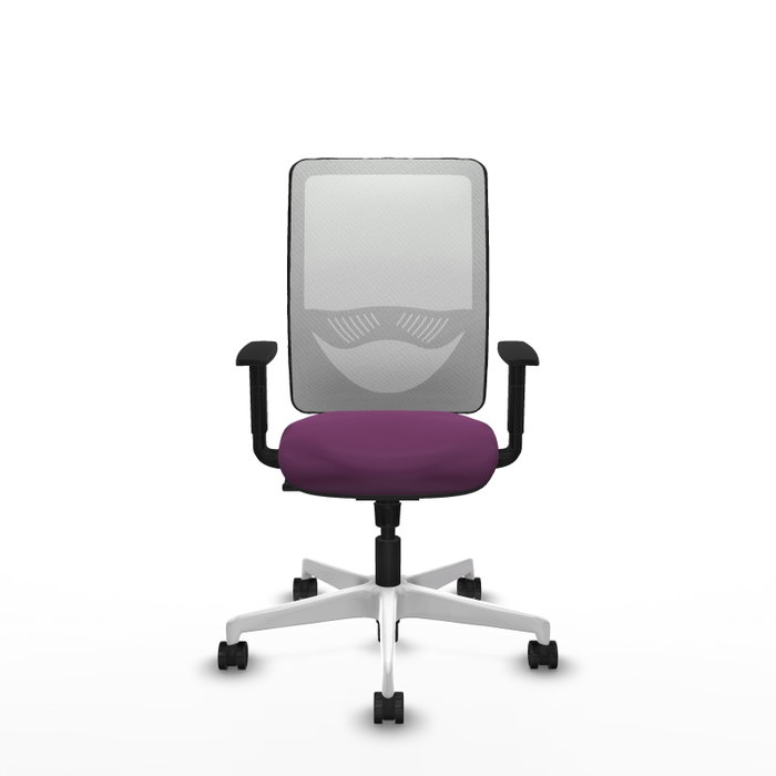 PIQUERAS Y CRESPO Silla de oficina Zulema con Mecanismo Sincro, Morado y Blanco