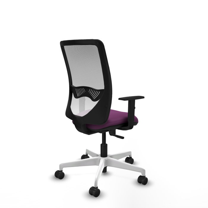 PIQUERAS Y CRESPO Silla de oficina Zulema con Mecanismo Sincro, Morado y Blanco