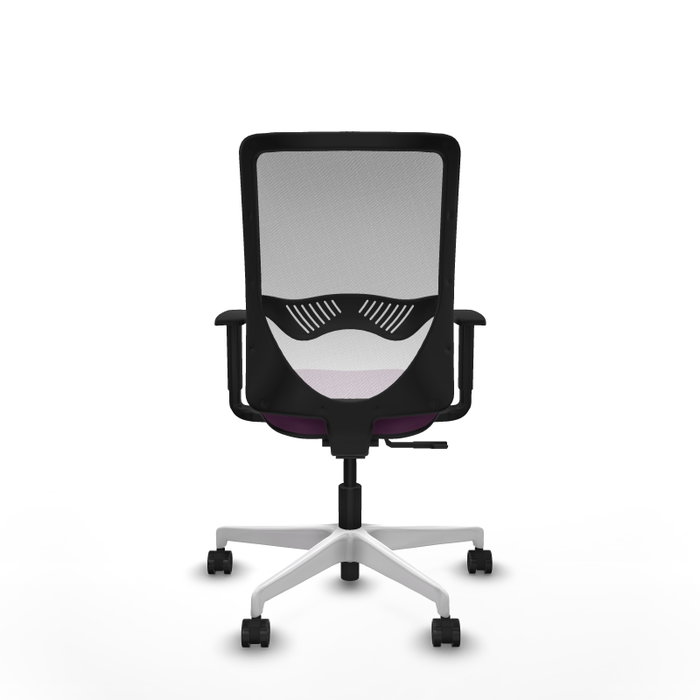 PIQUERAS Y CRESPO Silla de oficina Zulema con Mecanismo Sincro, Morado y Blanco
