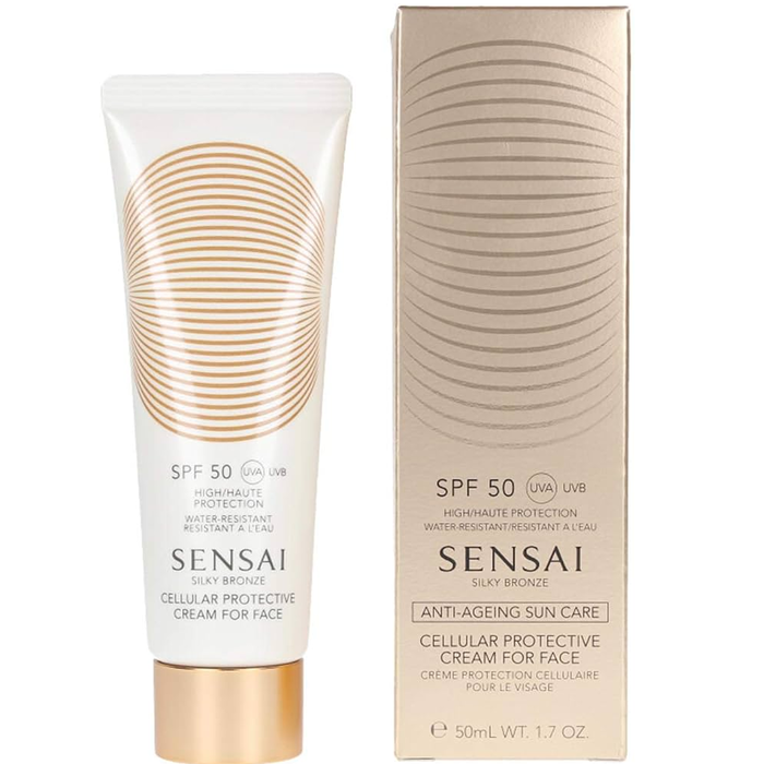 Sensai Silky Bronze Crema Protectora Solar Facial SPF50+ 50 ml
