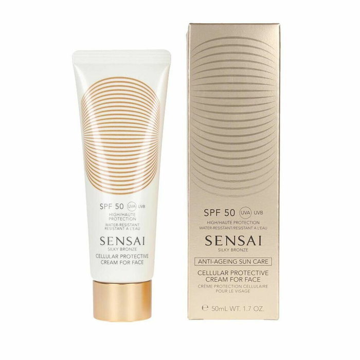 Sensai Silky Bronze Crema Protectora Solar Facial SPF50+ 50 ml