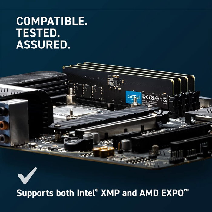 Crucial Memoria RAM DDR5 16 GB 5600 MHz CL46 CT16G56C46U5 Crucial Memoria RAM DDR5 16 GB 5600 MHz CL46 CT16G56C46U5