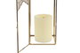 DKD Home Decor Farola Metal y Cristal Dorado 11 x 11 x 23 cm (2 Unidades)