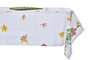 DKD Home Decor Mantel Tropic Garden Multicolor Blanco Poliéster 250 x 150 cm