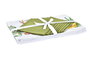 DKD Home Decor Mantel Tropic Garden Multicolor Blanco Poliéster 250 x 150 cm