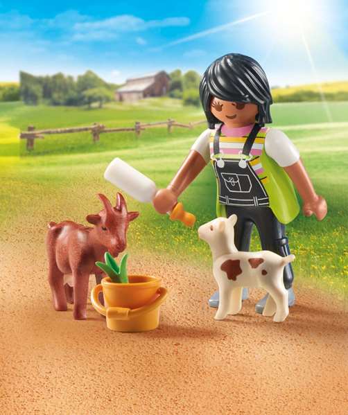 Playmobil Figura Mujer con Cabras Special Plus