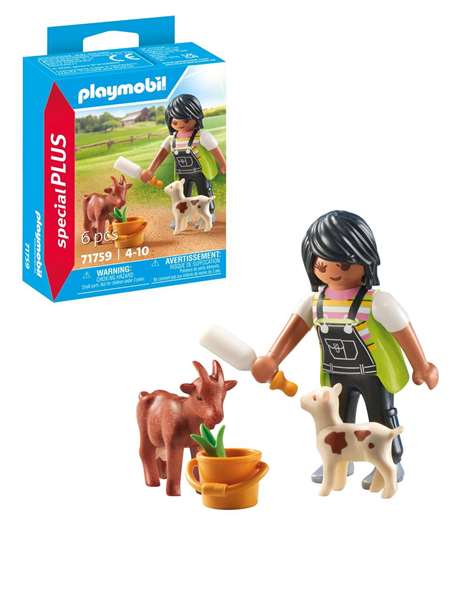 Playmobil Figura Mujer con Cabras Special Plus