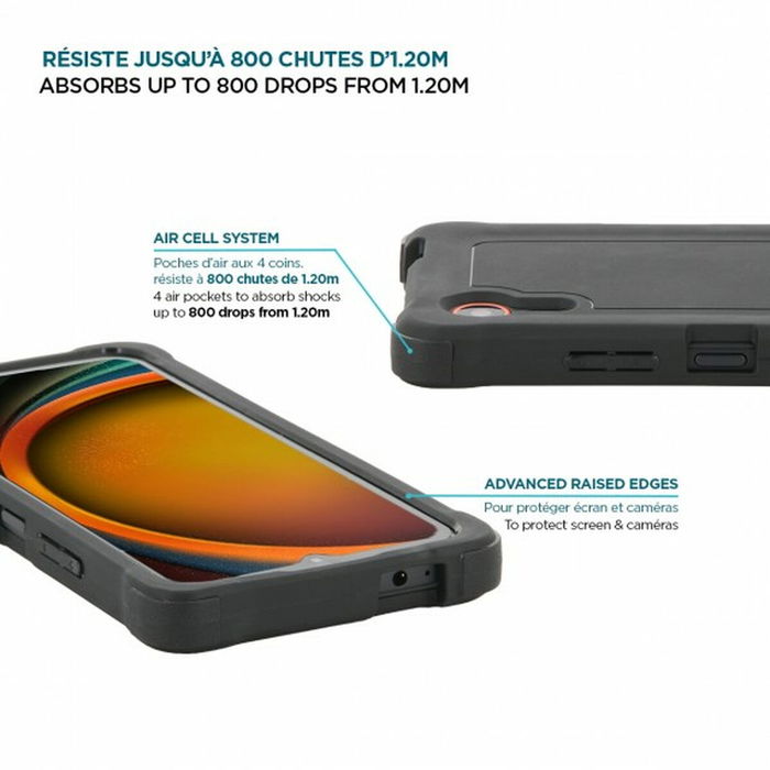 Funda para Móvil Mobilis 054016 Negro Gris