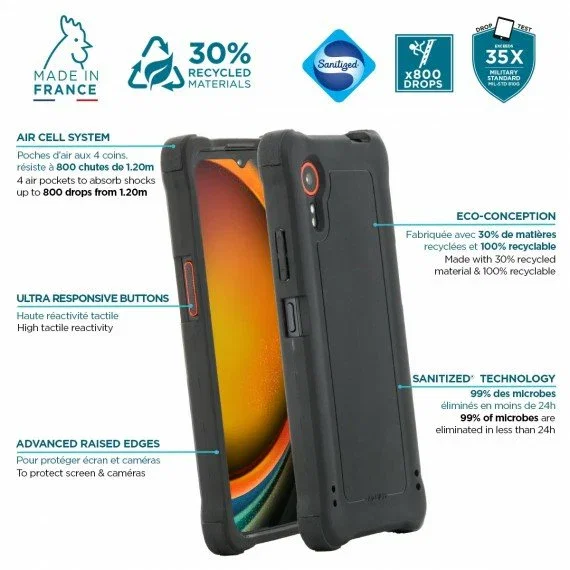 Mobilis 054016 Funda para Samsung Galaxy XCover 7, Pantalla 6.6 Pulgadas (16.8 cm), Color Gris Mobilis 054016 Funda para Samsung Galaxy XCover 7, Pantalla 6.6 Pulgadas (16.8 cm), Color Gris