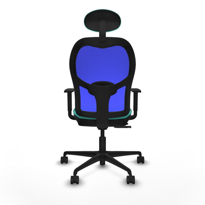 PIQUERAS Y CRESPO Silla de oficina Jorquera con mecanismo Sincro/Traslack, Turquesa y Azul PIQUERAS Y CRESPO Silla de oficina Jorquera con mecanismo Sincro/Traslack, Turquesa y Azul