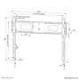 Neomounts WL30-750BL18 Soporte de Pared Fijo para Pantallas de 43-98 Pulgadas