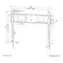 Neomounts WL30-750BL18 Soporte de Pared Fijo para Pantallas de 43-98 Pulgadas