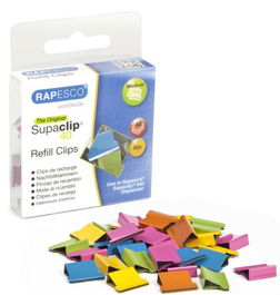 Clips Rapesco Para Supaclip 40 Colores Surtidos Caja De 50