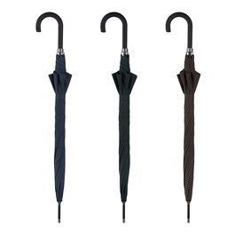 C-Collection Paraguas Largo Automático Cuadros Escoceses Windproof Ø108cm 135 Colores Surtidos