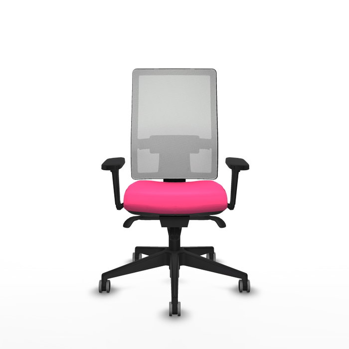 PIQUERAS Y CRESPO Silla de oficina Horna Rosa y Blanco con Mecanismo Sincro PIQUERAS Y CRESPO Silla de oficina Horna Rosa y Blanco con Mecanismo Sincro