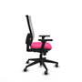 PIQUERAS Y CRESPO Silla de oficina Horna Rosa y Blanco con Mecanismo Sincro