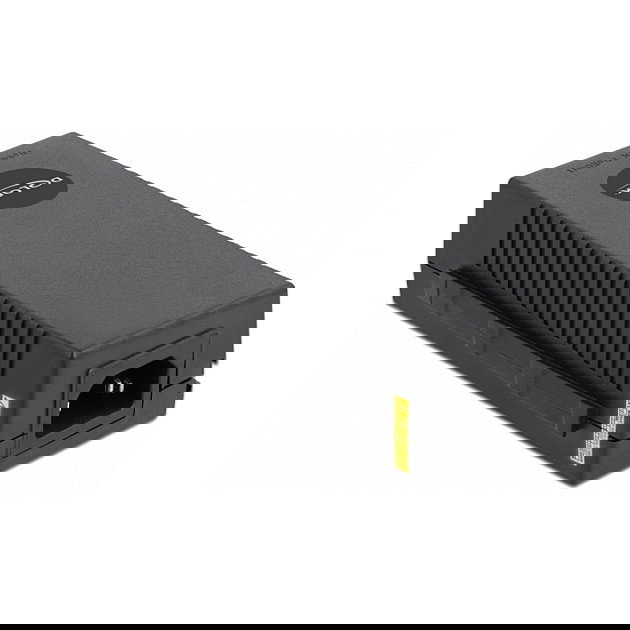 Delock Inyector PoE+ 802.3at 30W para 10 Gigabit Ethernet, Fuente de Alimentación Interior para Cámaras de Seguridad, 100-240V AC, Negro