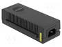 DeLOCK Inyector PoE 10 Gigabit 802.3at 30 W Negro