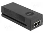 DeLOCK Inyector PoE 10 Gigabit 802.3at 30 W Negro