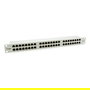 EQUIP Patch Panel 48 Puertos RJ45 Cat6 1U 19" FTP ISO/IEC Gris 326349 para Gigabit Ethernet 1000 Mbps Rack