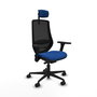 PIQUERAS Y CRESPO Silla de oficina Mardos Azul y Negro con mecanismo Sincro/Traslack