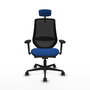 PIQUERAS Y CRESPO Silla de oficina Mardos Azul y Negro con mecanismo Sincro/Traslack