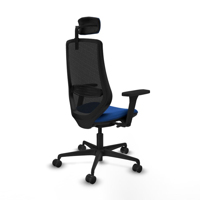 PIQUERAS Y CRESPO Silla de oficina Mardos Azul y Negro con mecanismo Sincro/Traslack