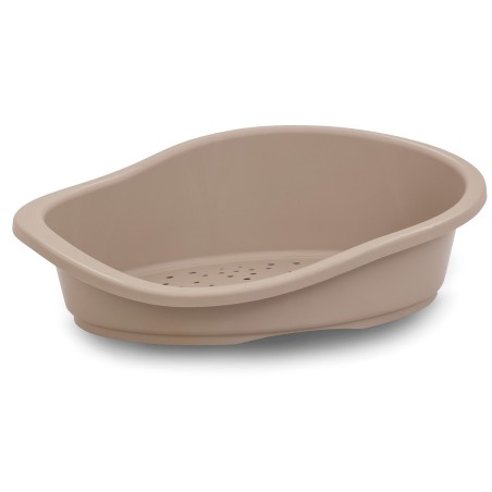 Nayeco Cuna Sonny Classic Moka 80x55x22 cm, Cama de Plástico para Perro, Resistente y Fácil de Limpiar Nayeco Cuna Sonny Classic Moka 80x55x22 cm, Cama de Plástico para Perro, Resistente y Fácil de Limpiar