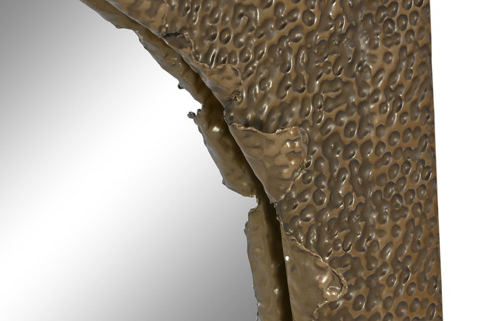 DKD Home Decor Espejo Dorado Metal 6 x 80 x 80 cm