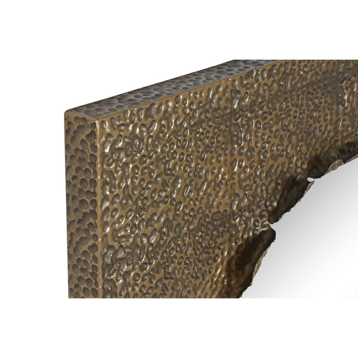 DKD Home Decor Espejo de Metal Dorado 80x80 cm