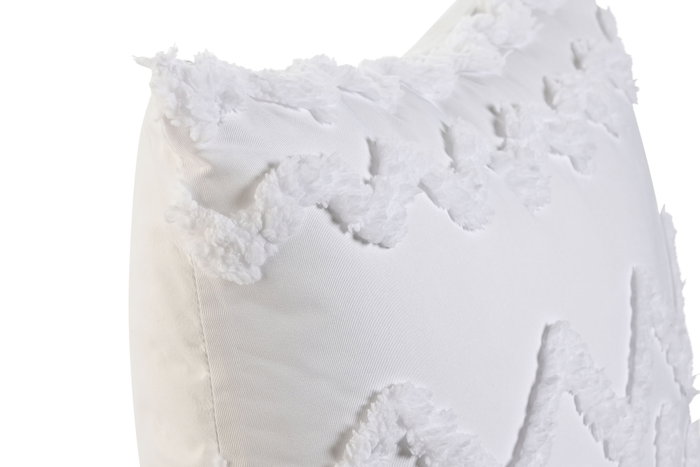DKD Home Decor Cojín de Poliéster Blanco 45x45 cm