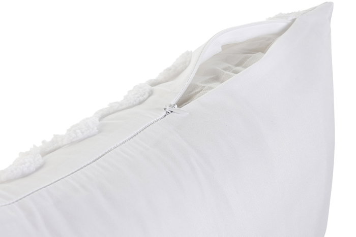 DKD Home Decor Cojín de Poliéster Blanco 45x45 cm