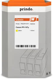 Prindo Cartucho de tinta amarillo PRICPFI107Y Classic 130ml