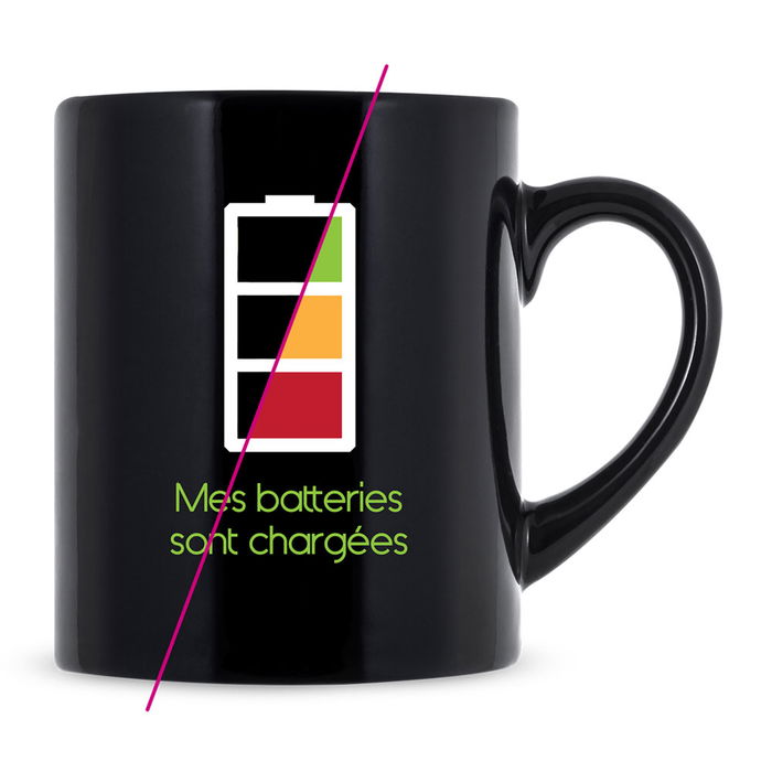 The Concept Factory Mug Cambio Color Con Calor Wifi, Bombilla, Pila