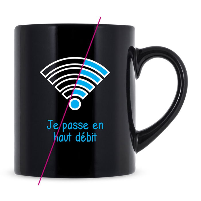 The Concept Factory Mug Cambio Color Con Calor Wifi, Bombilla, Pila