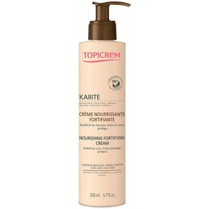 Topicrem Crema Nutritiva Fortificante Karité para Rizos Definidos 200 ml