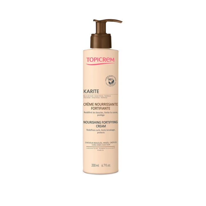 Topicrem Crema Nutritiva Fortificante Karité para Rizos Definidos 200 ml