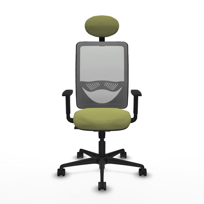 PIQUERAS Y CRESPO Silla de oficina Zulema con mecanismo Sincro, Verde oliva y Gris PIQUERAS Y CRESPO Silla de oficina Zulema con mecanismo Sincro, Verde oliva y Gris