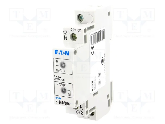 EATON ELECTRIC Indicador LED Rojo/Verde 24VAC/24VDC para Raíl DIN EATON ELECTRIC Indicador LED Rojo/Verde 24VAC/24VDC para Raíl DIN