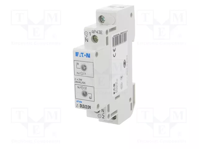 EATON ELECTRIC Indicador LED Rojo/Verde 24VAC/24VDC para Raíl DIN EATON ELECTRIC Indicador LED Rojo/Verde 24VAC/24VDC para Raíl DIN