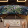 Mars Gaming MK-MASTER Teclado Mecánico TKL con SmartDeck y Switches Rojo Blanco