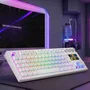 Mars Gaming MK-MASTER Teclado Mecánico TKL con SmartDeck y Switches Rojo Blanco