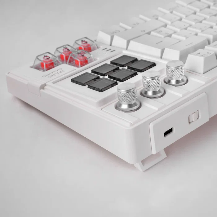Mars Gaming MK-MASTER Teclado Mecánico TKL con SmartDeck y Switches Rojo Blanco Mars Gaming MK-MASTER Teclado Mecánico TKL con SmartDeck y Switches Rojo Blanco