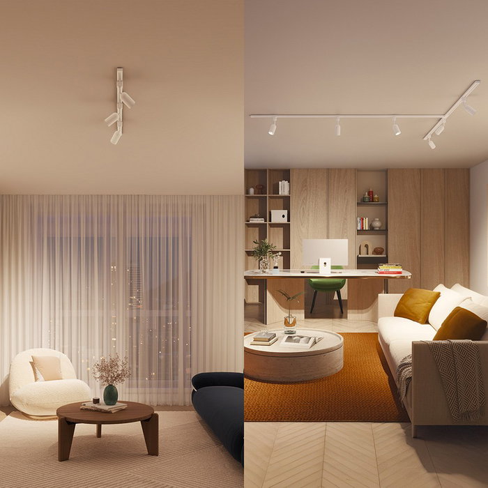 Philips Foco Spot Easylink Orientable Modelo Shea, Casquillo GU10, Color Blanco, Cabezal Ajustable, Compatible con Bombillas LED Philips Foco Spot Easylink Orientable Modelo Shea, Casquillo GU10, Color Blanco, Cabezal Ajustable, Compatible con Bombillas LED