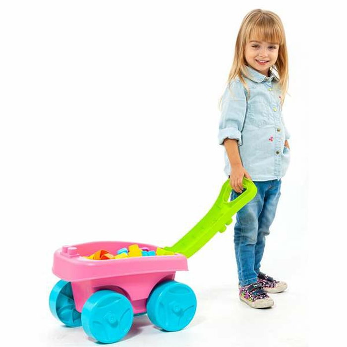 Molto Vagon Bloques Rosa con 20 Piezas Molto Vagon Bloques Rosa con 20 Piezas