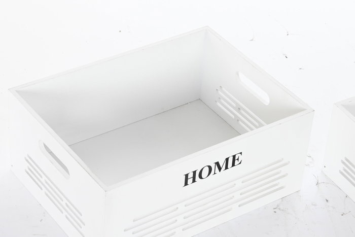 DKD Home Decor Set de 5 Cestas para la Ropa Blanco DKD Home Decor Set de 5 Cestas para la Ropa Blanco
