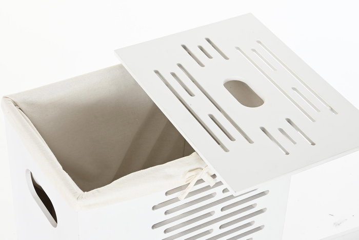 DKD Home Decor Set de 5 Cestas para la Ropa Blanco DKD Home Decor Set de 5 Cestas para la Ropa Blanco
