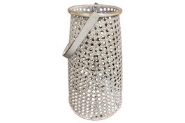 DKD Home Decor Portavelas de Metal Dorado 17x17x28 cm