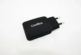 Coolbox Cargador de Pared 2 Puertos USB 3.1A COO-CU231-T Negro