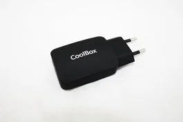Coolbox Cargador USB de Pared 3.1A con 2 Puertos, 15W, Universal, 5V, Negro, Modelo CU231-T